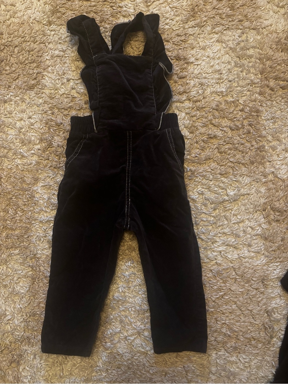 Zara Kids Black Velour Jumper